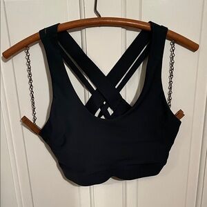 Old Navy Midnight Cross-Strap Sports Bra